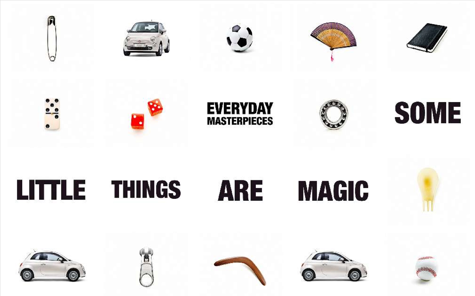 Fiat 500 campaign — interactive control panel interface