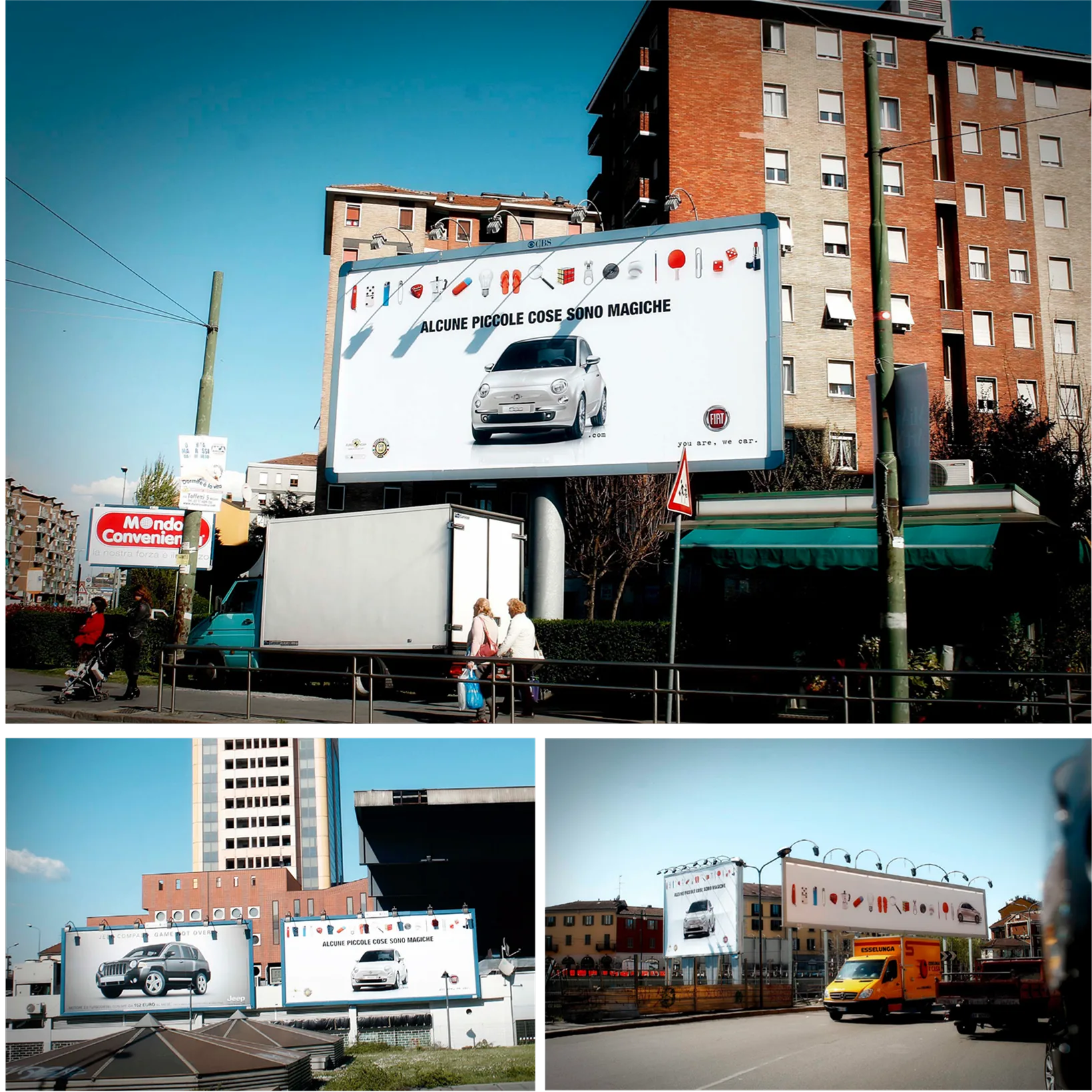 Fiat 500 — architectural exterior photography