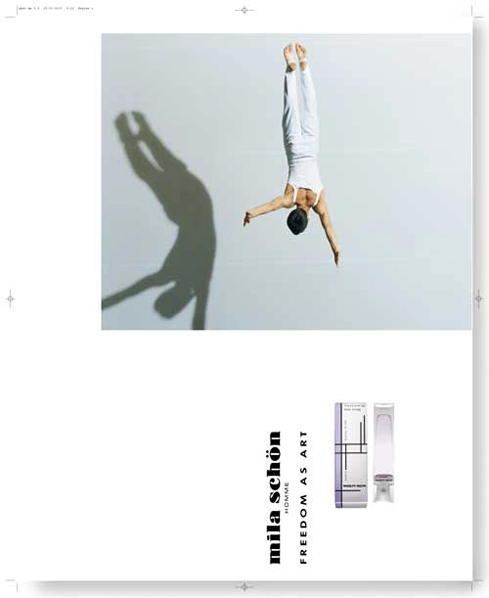 Mila Schon Homme — Freedom as Art fragrance campaign