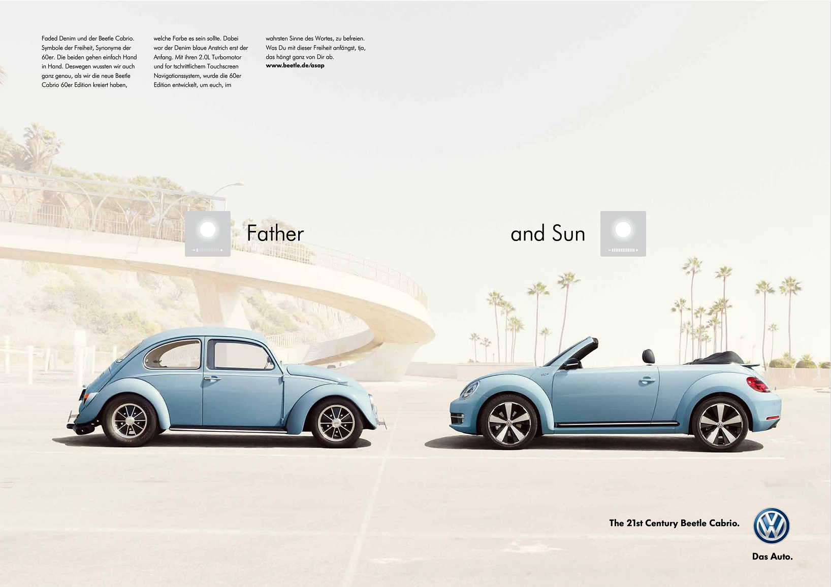 VW Beetle Cabrio — Father and Sun campaign